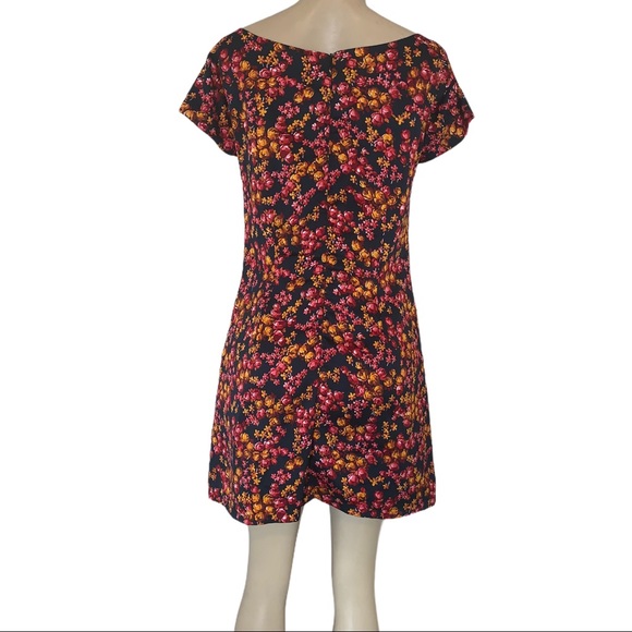 Cinder + Smoke Floral Mod Mini Shift Dress - Picture 7 of 7